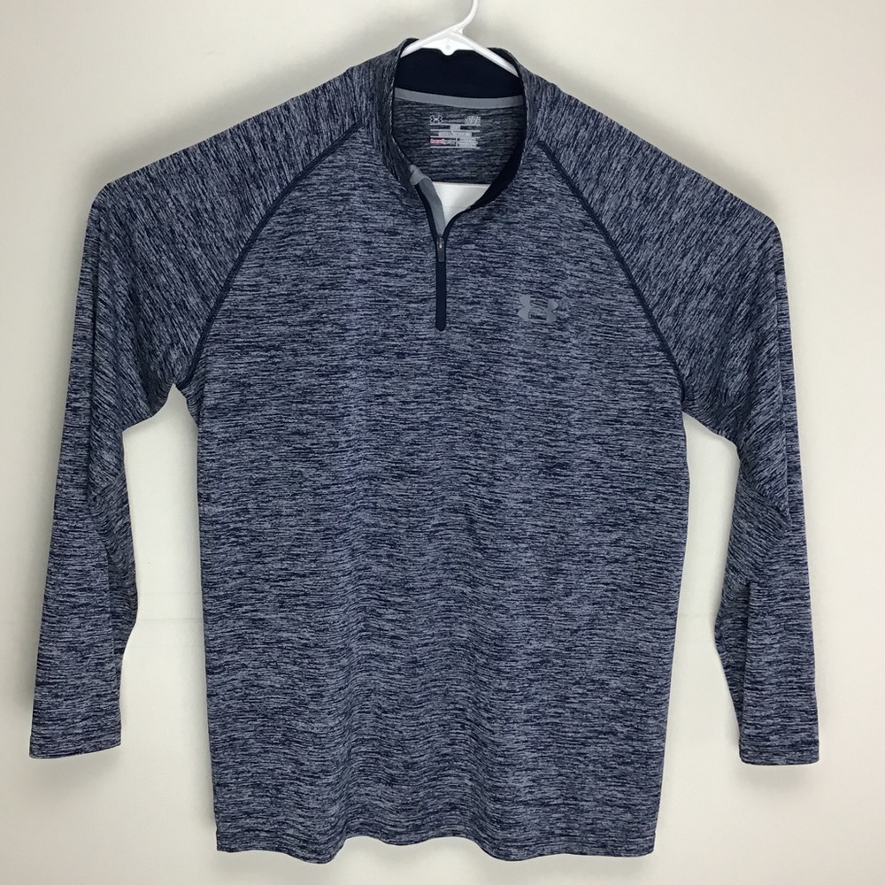 Under Armour HeatGear mens long sleeve quarter zip pullover L